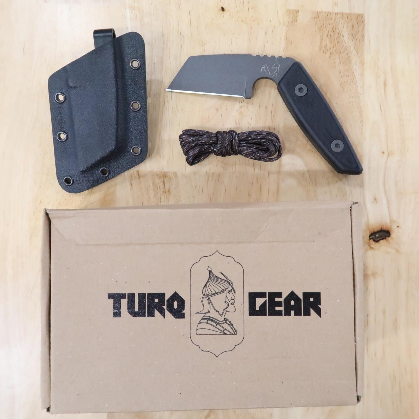 TURQ GEAR System-M Mantis acier Sleipner G10 Cerakote gris tungstène (66mm) Couleur : - gris