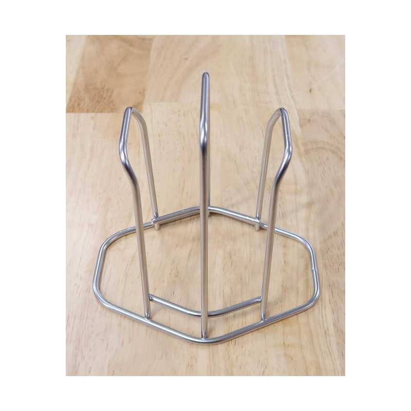 Cutting board stand for 2-boards- WOODPECKER - stainless steel