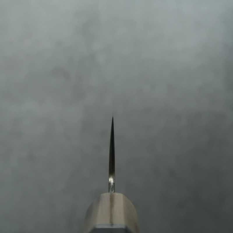 SUISIN Acier blanc, forge intégrale, Gyuto japonais, finition miroir, manche octogonal en ébène avec fil argenté (270 mm)