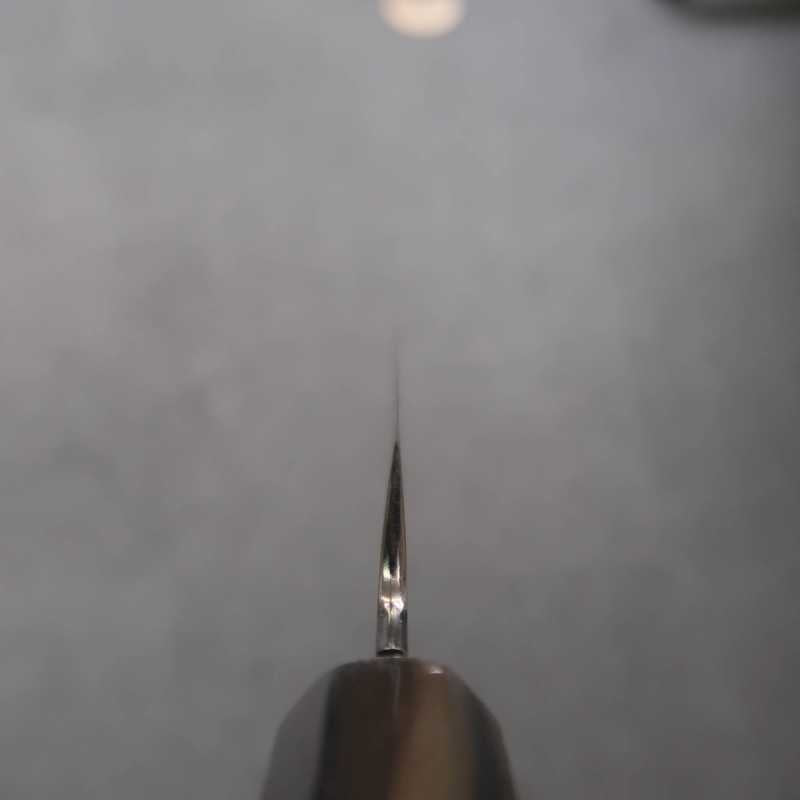 SUISIN Shirogami Fuji Hon-yaki Slicer, finition miroir, manche Snakewood argent (300 mm)