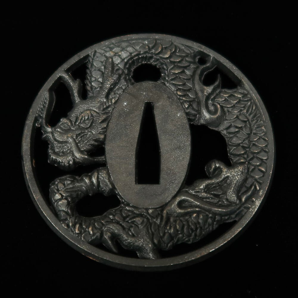 Tsuba de espada modelo Dragão
