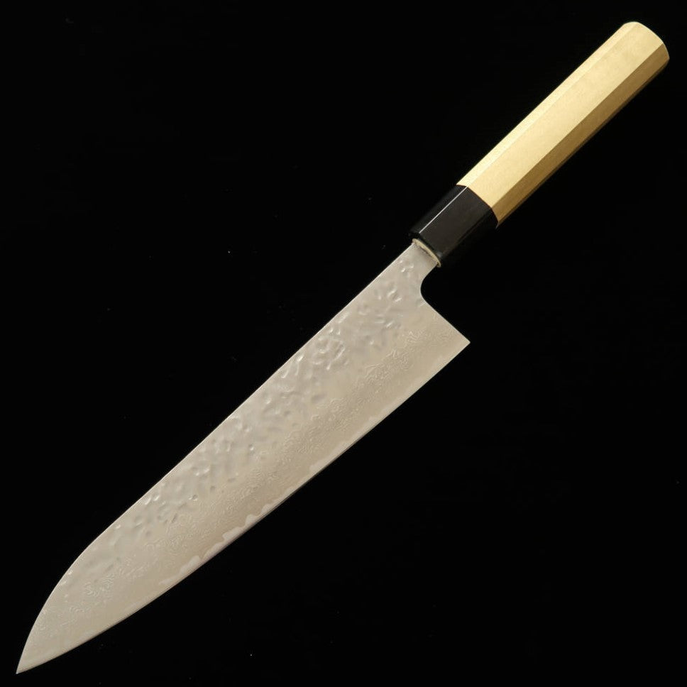 MIURA Gyuto AUS10 (10A) Hammered Damascus Magnolia Handle (210/240mm)