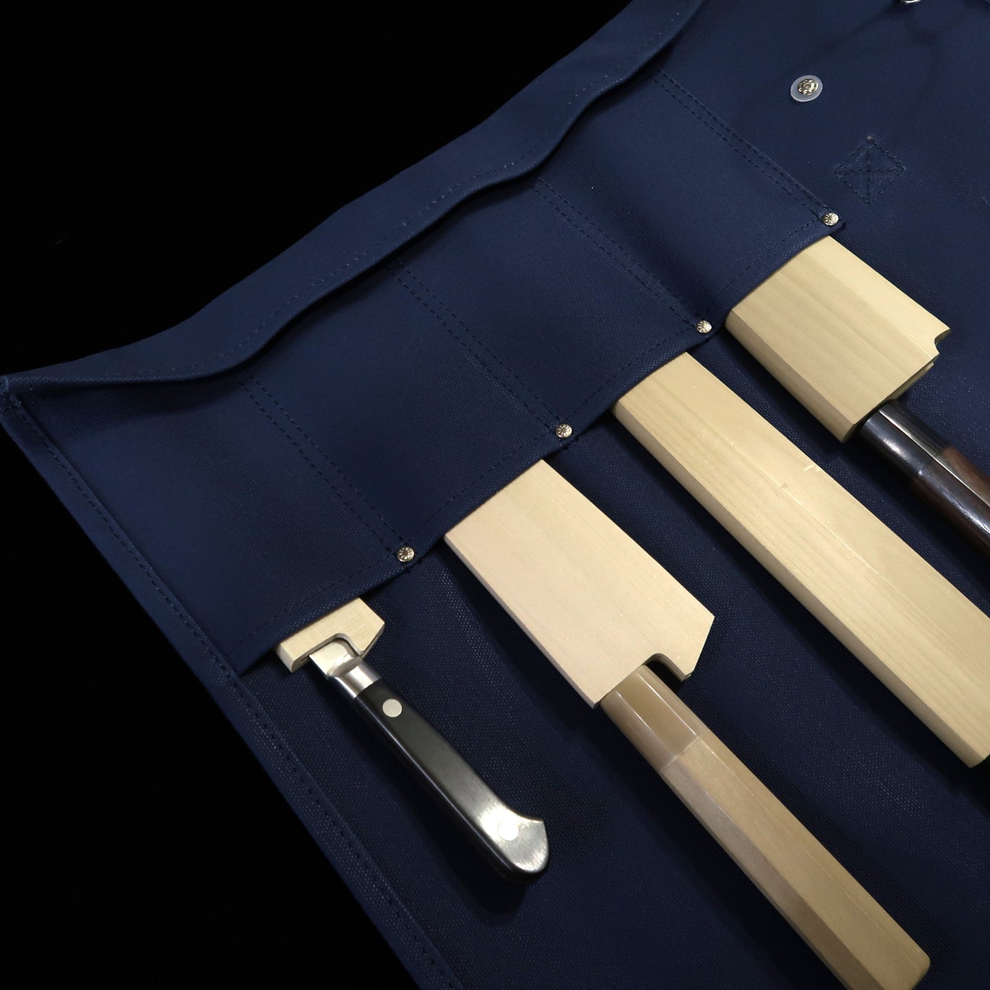 Miura Knives Original Knife Wrap Canvas 51 x 48cm Pack of 4 (Navy/Black/Red/Green/Sand)