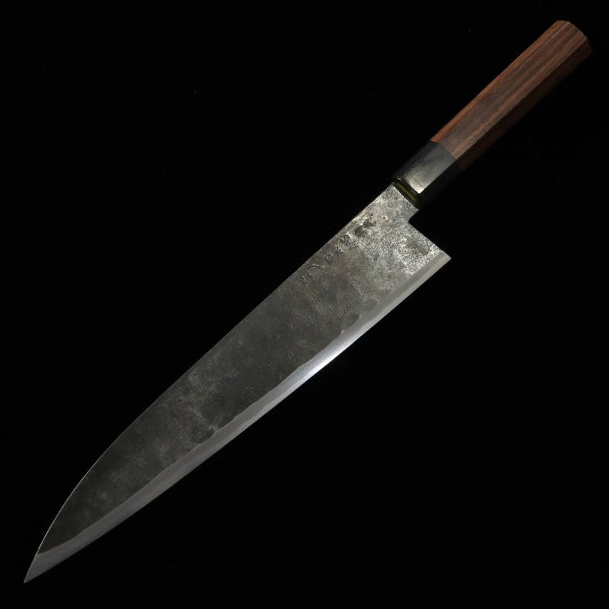 武田刃物TAKEDA 備中手打ち鍛冶 身卸出刃 特大 日立青紙スーパー鋼(230~250mm)