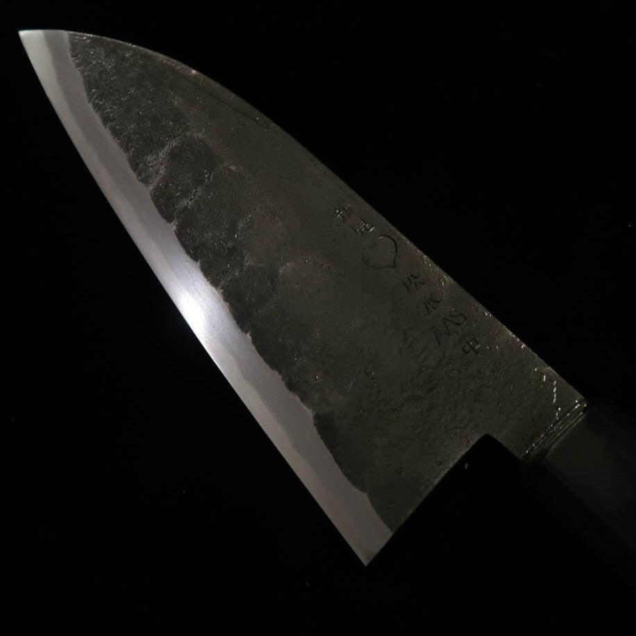 武田刃物TAKEDA 備中手打ち鍛冶 出刃 中 日立青紙スーパー鋼(150mm)