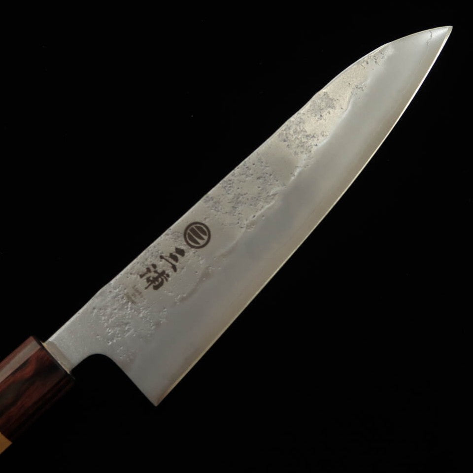 MIURA Gyuto knife Ginsan Zelkova octagonal handle with wooden sheath (180mm)