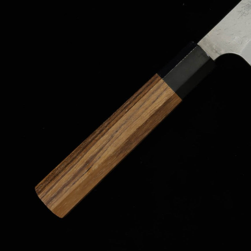Nigara Cutelaria NIGARA Aogami Super Polido Martelado Kirituke Petty Cabo de Teca (95/150mm)