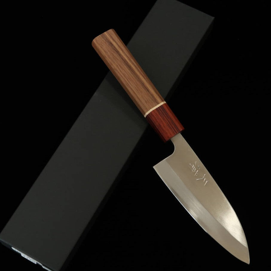 Miura Deba Pequena Aço Molibdênio Cabo de Pau-rosa (120mm)