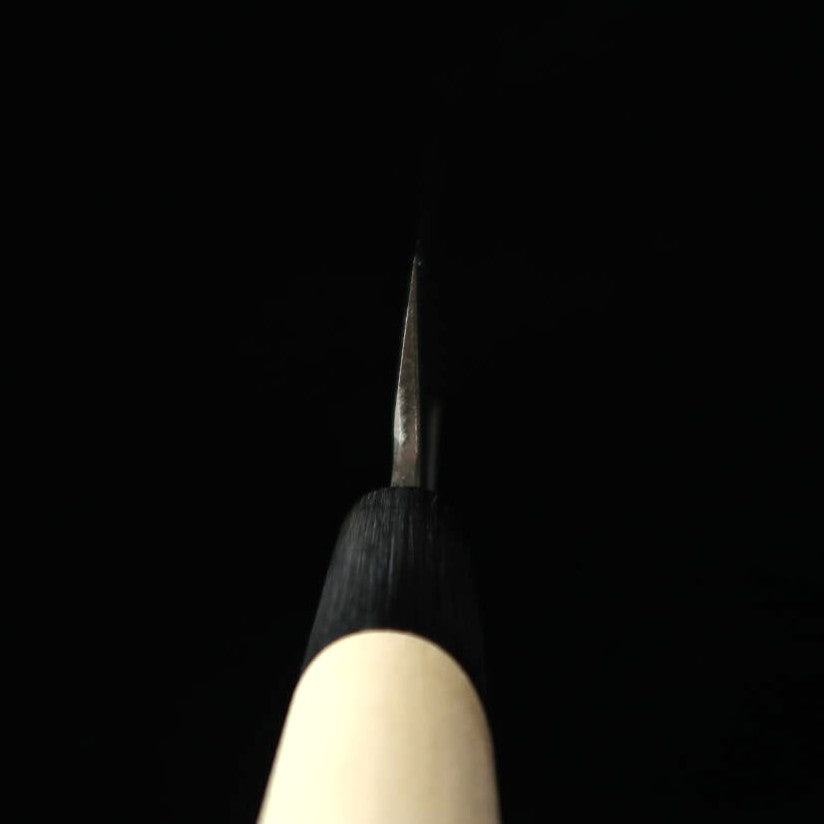 三浦MIURA 面取り 日本鋼 水牛朴栗型柄 (150mm)