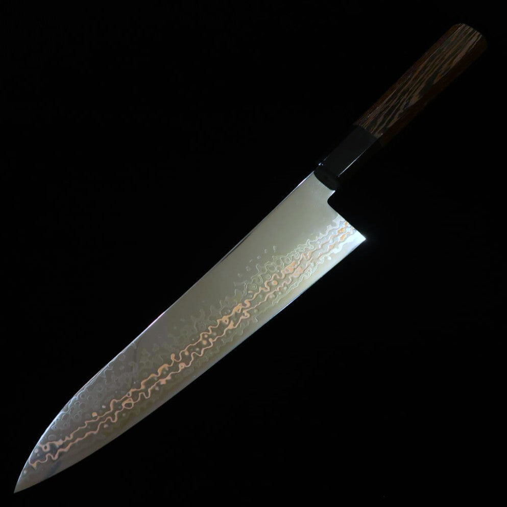 Gyuto MIURA SLD Damasco níquel Mango octogonal de wengué (210mm)