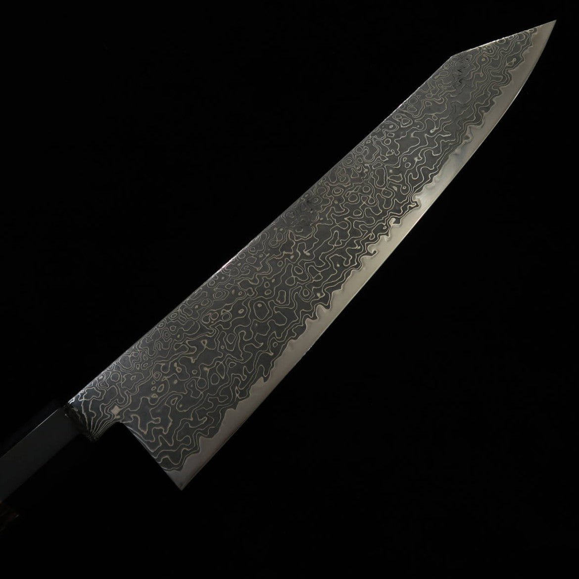 Miura MIURA Kiritsuke Gyuto Ryuuhyou SG2 Damasco preto cabo octogonal de wenge com chifre de búfalo preto (240mm)