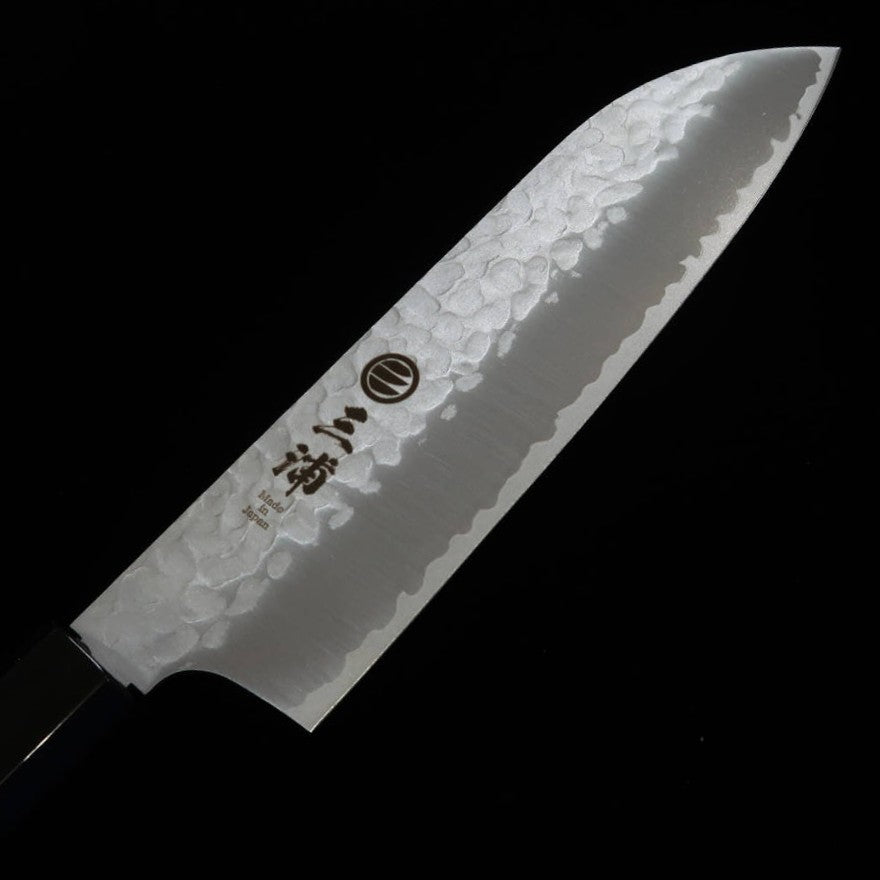 Miura Santoku VG-10 Hammered Teak Handle (165mm)