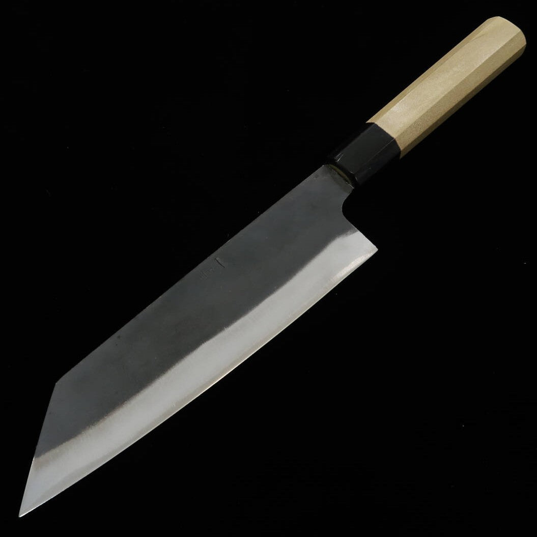 Bunka MIURA Aogami nº1 y acero inoxidable, acabado negro, mango octogonal de madera de magnolia (190 mm)