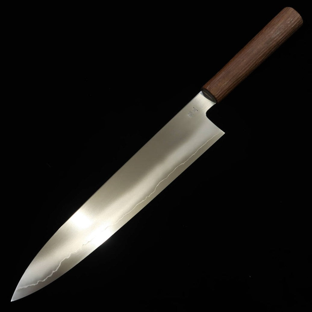 景清KAGEKIYO 和牛刀 銀紙三号 ウォルナット縦縞柄 (270mm)