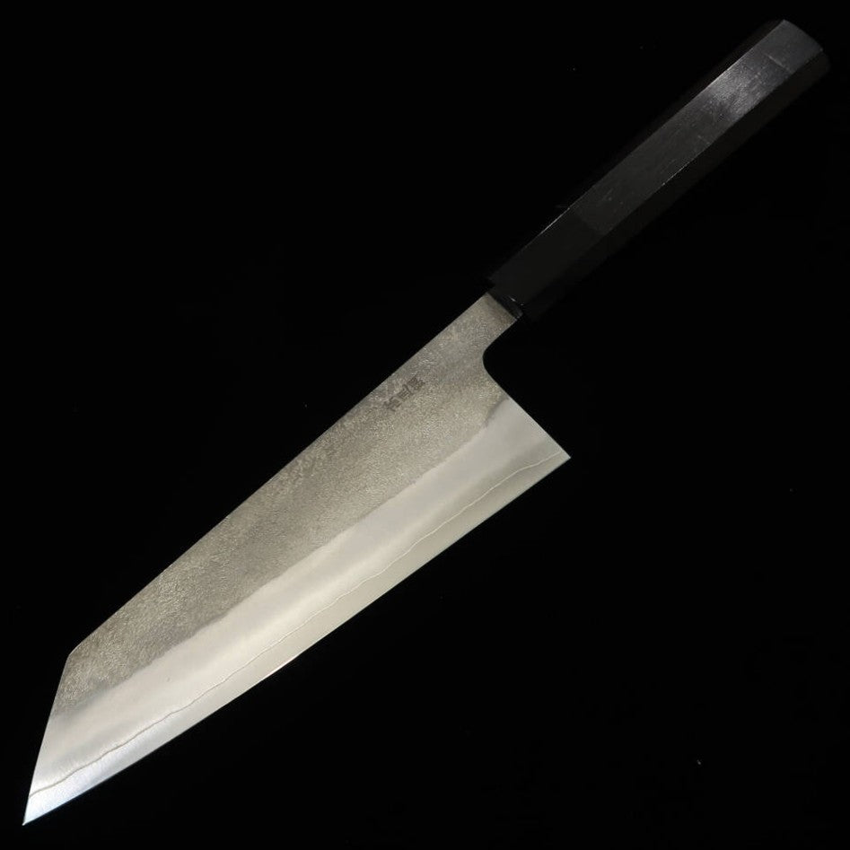 Yoshikane Hamono Bunka SKD acero rápido acabado Nashiji, mango octogonal de ébano (165 mm)