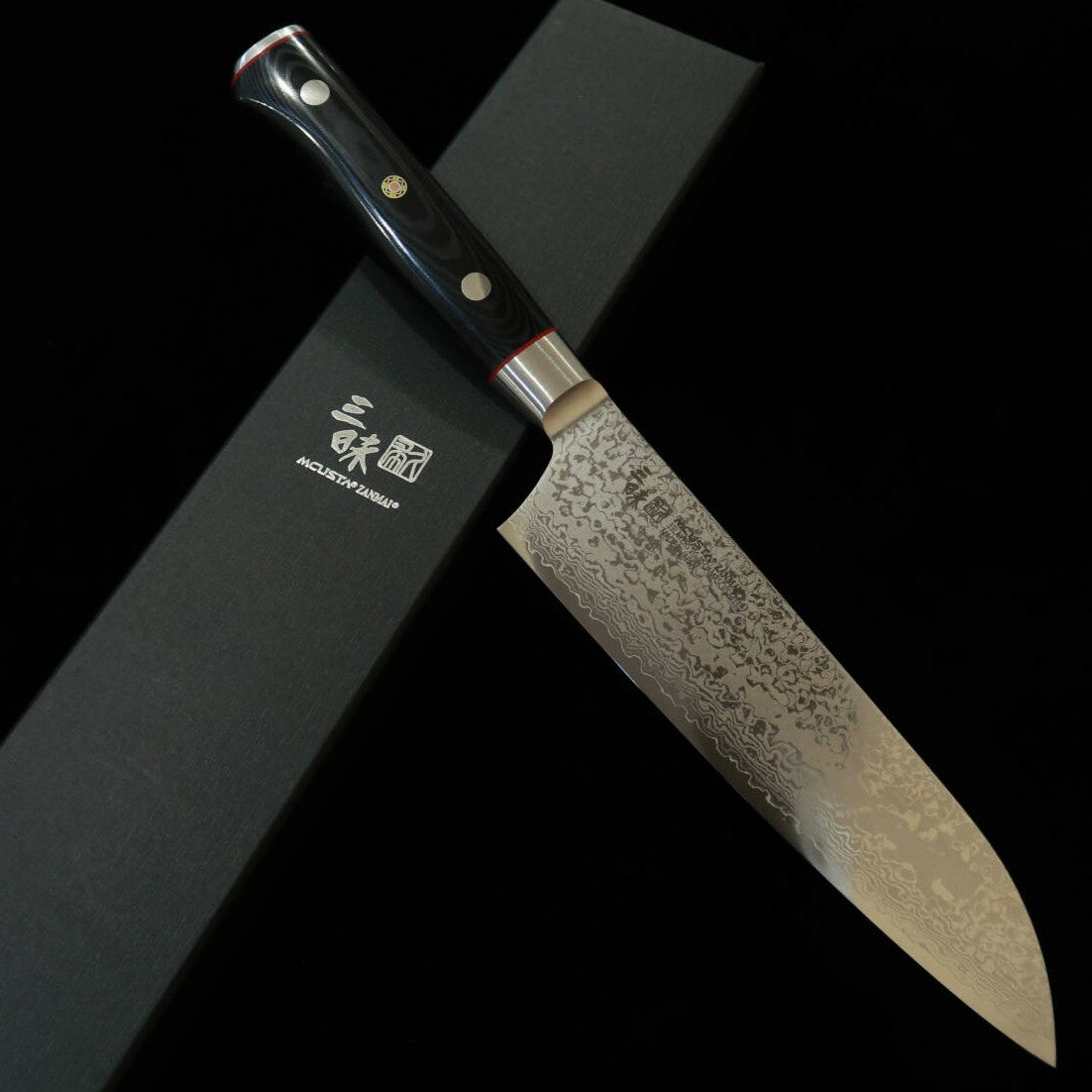 Santoku MCUSTA ZANMAI Classic Pro 3 Damascus tipo cebra (180 mm)