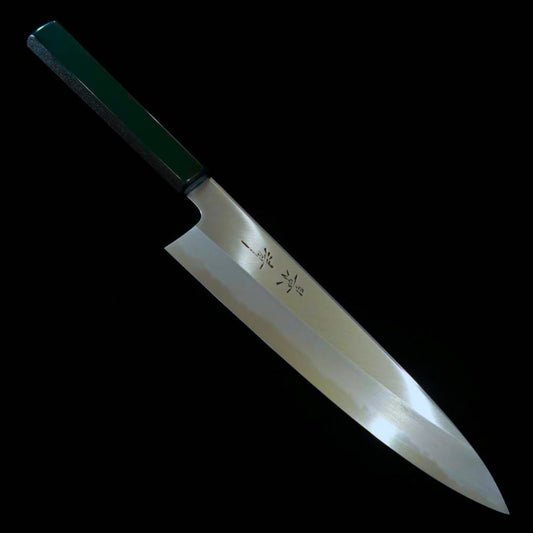 Gyuto KAGEKIYO Shirogami nº1 Laca verde (210/240mm)