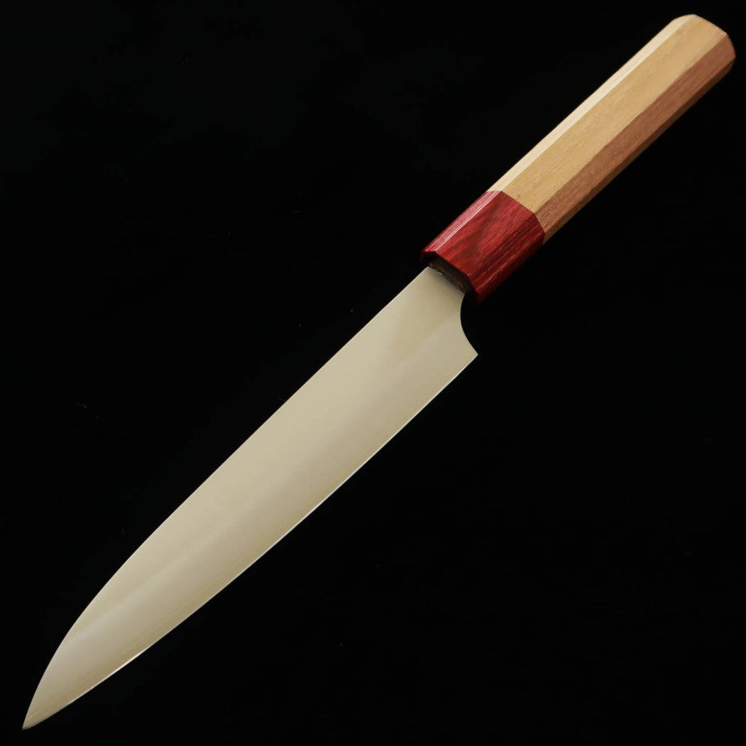 STYLE-K Kurosaki Makoto - Ryūsei - Cuchillo Petty Acero Azul Super Mango de cerezo americano (150 mm)