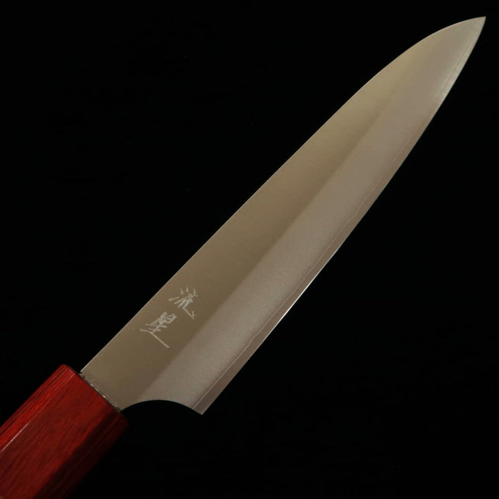 STYLE-K Kurosaki Makoto - Ryūsei - Cuchillo Petty Acero Azul Super Mango de cerezo americano (150 mm)