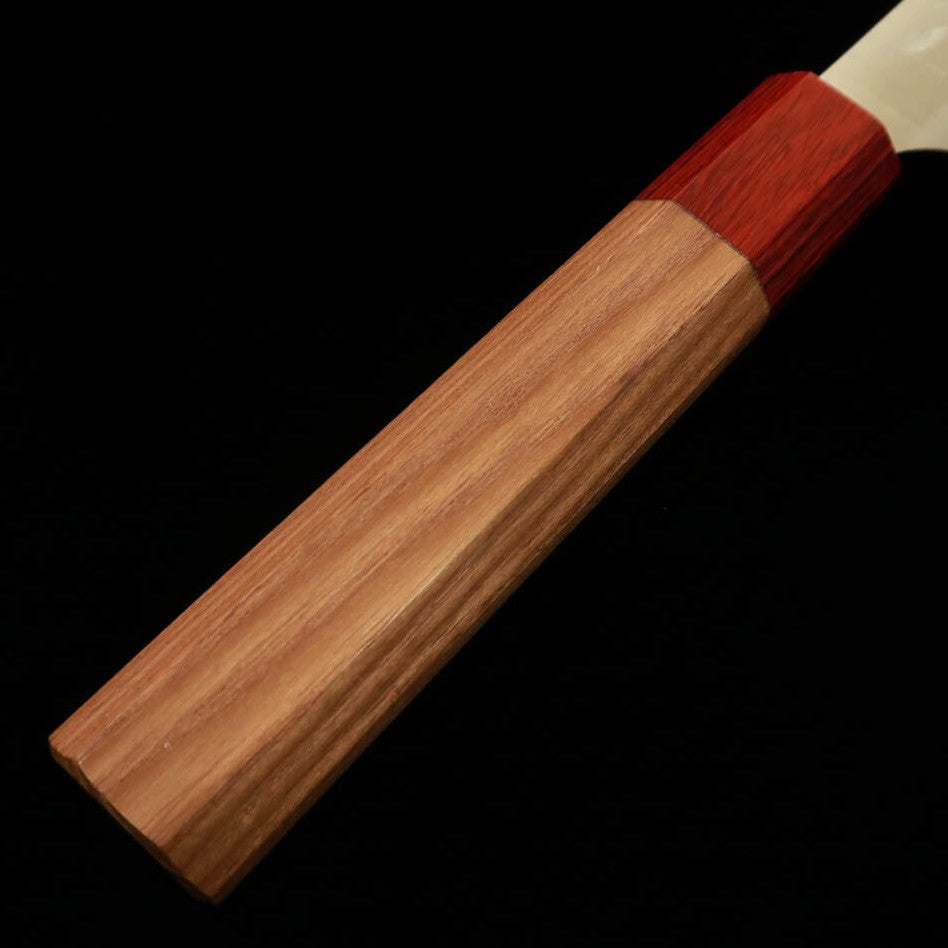 STYLE-K Kurosaki Makoto - Ryūsei - Cuchillo Petty Acero Azul Super Mango de cerezo americano (150 mm)