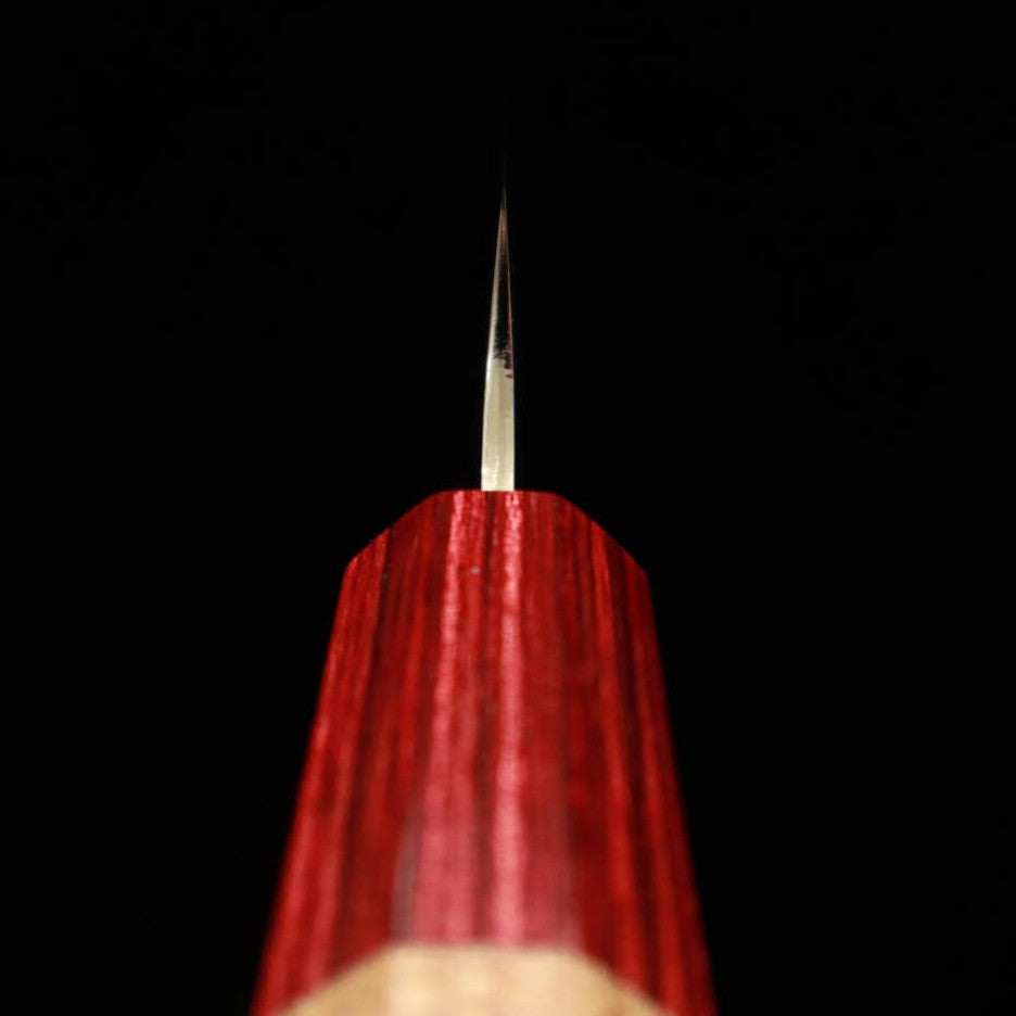 STYLE-K Kurosaki Makoto - Ryūsei - Cuchillo Petty Acero Azul Super Mango de cerezo americano (150 mm)