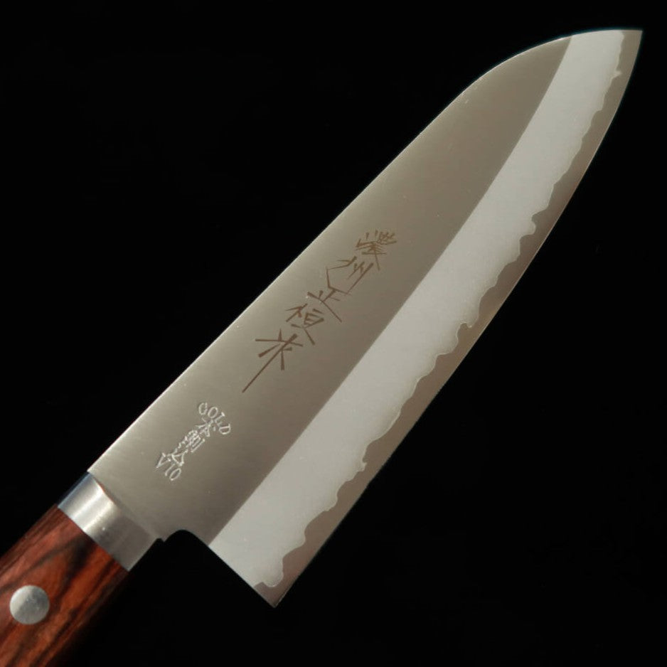 V.ROAD Santoku VG10 mango de caoba (165 mm)