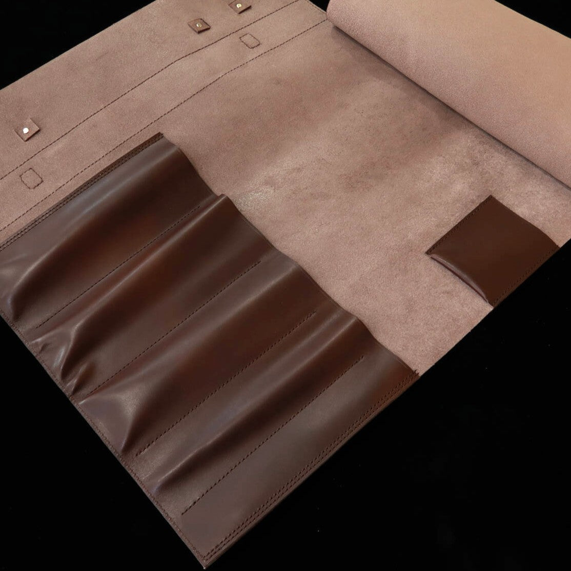 YOKU leatherworks レザーナイフロール ブラウン