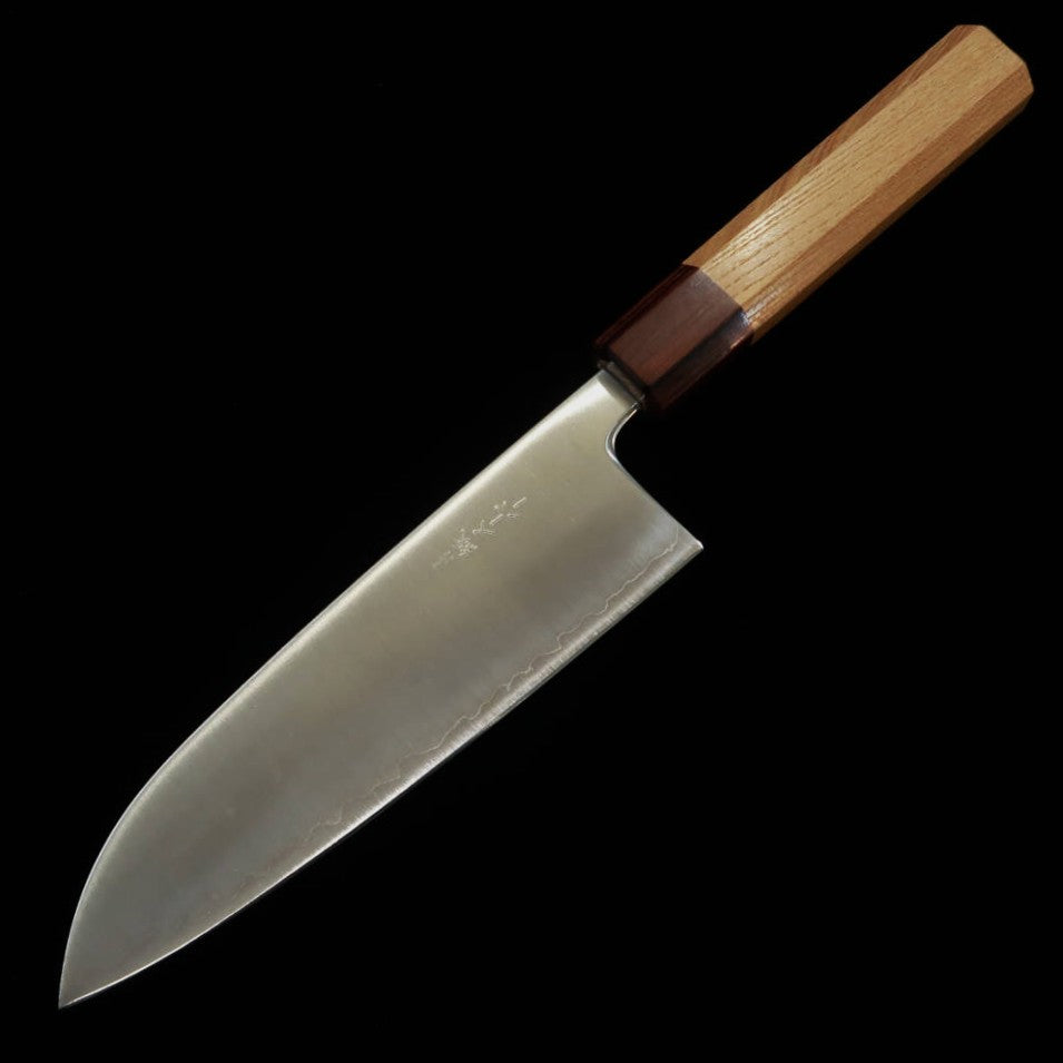 Miura MIURA Santoku Aogami Super Polido Cabo Octogonal de Zelkova (165mm)