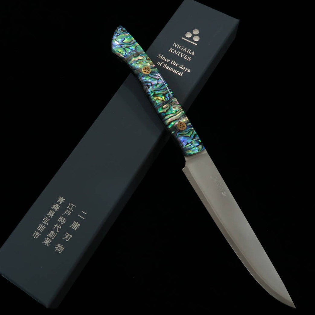 Nigara Cutelaria Faca para Bife SG2 Cabo de Madrepérola (130mm)