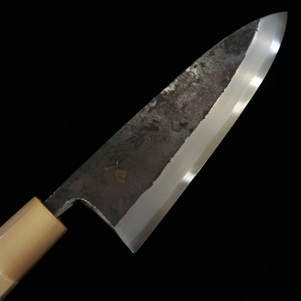 MIURA ITADAKI Deba Shirogami No.2 Forjado negro mango octogonal de magnolia (150/165 mm)