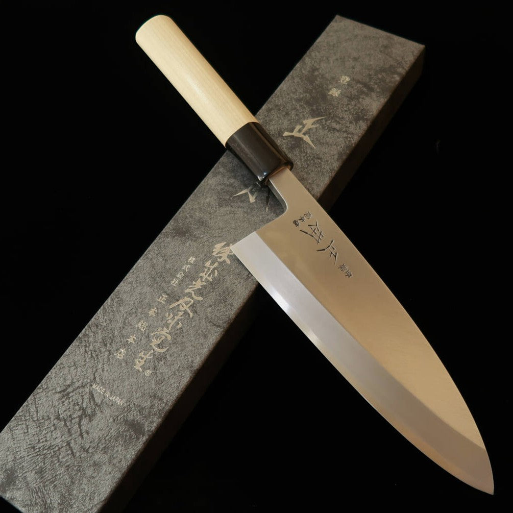 Masamoto Sohonten Deba Aogami No. 2 magnolia octagonal handle (150-210mm)