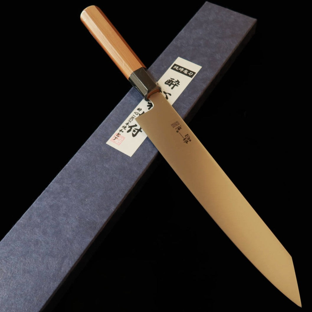 酔心SUISIN 切付 INOX 本焼 一位六角半丸柄(270mm)