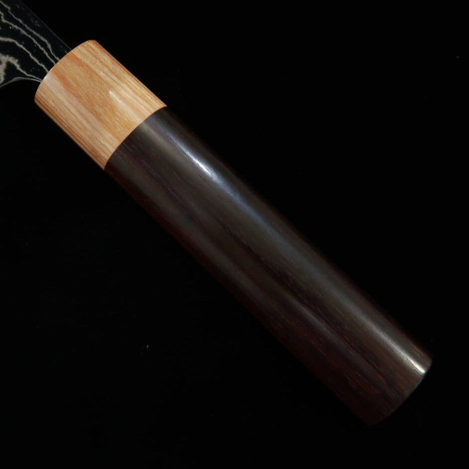 片山 雄太YUTA KATAYAMA VG10ダマスカス 磨き仕上げ 三徳 紫檀栗型柄(170mm)