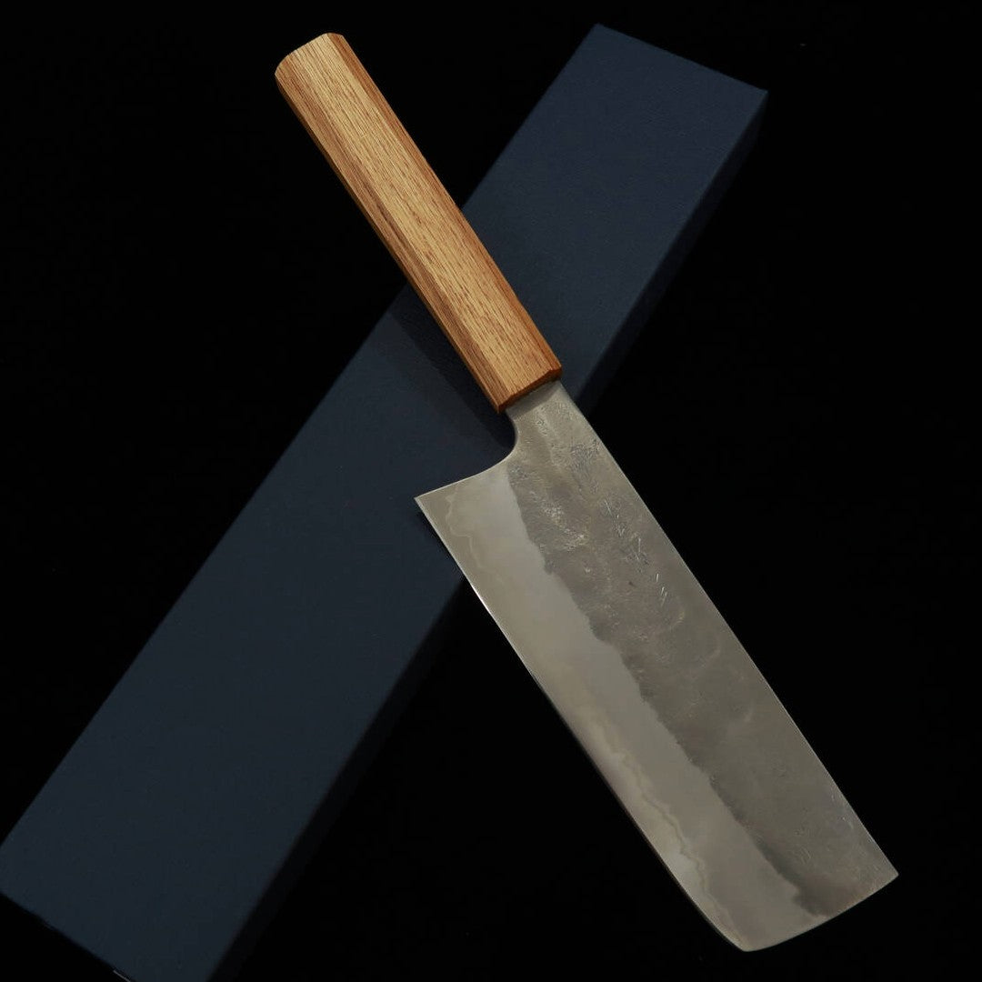 MIURA Nakiri Aogami #2 Nashiji Cabo de Carvalho (180mm)