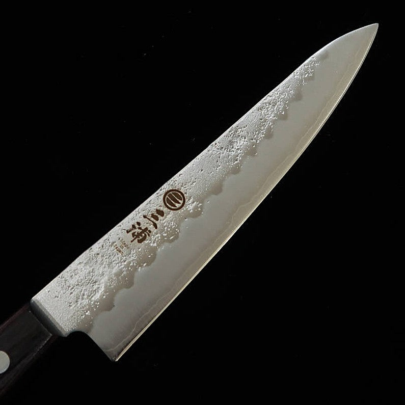 Miura Petty Knife, Ginsan, Satin, Purple Pattern (135mm)