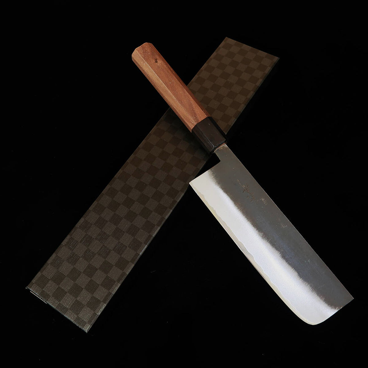 KAGEKIYO Nakiri, Shirogami no.2 Kurouchi, Walnut Handle (165mm)