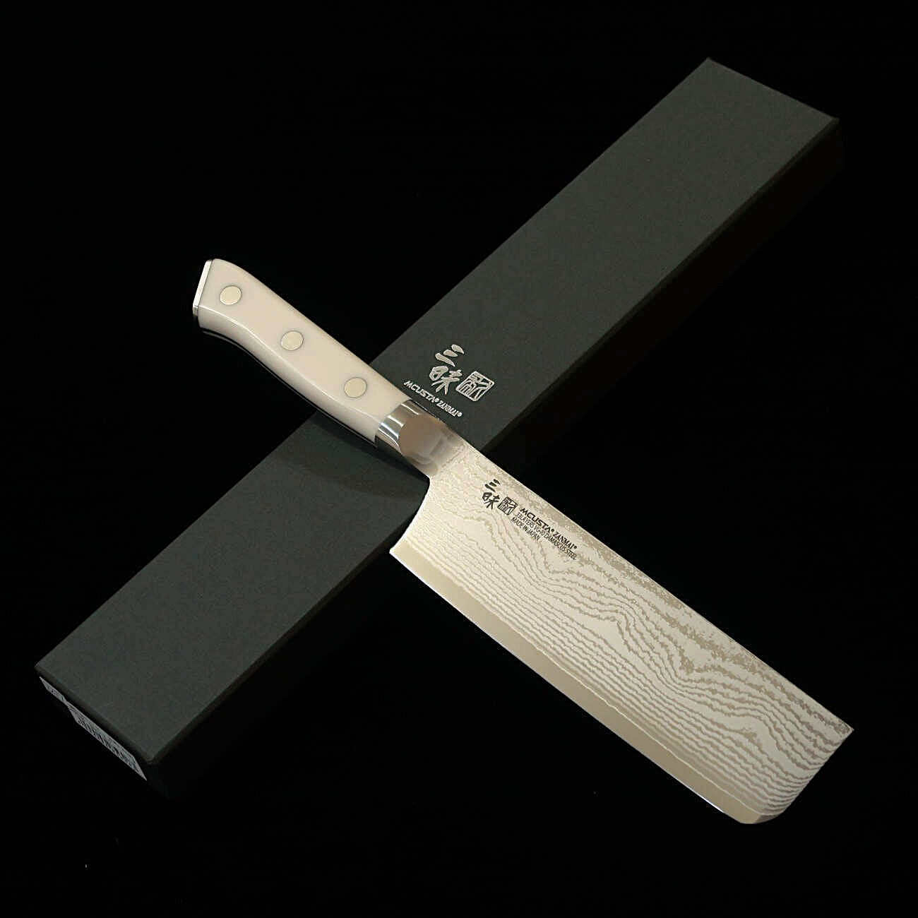 【新定番】三昧MCUSTA ZANMAI クラシック3ダマスカス 菜切 コーリアン (165mm)