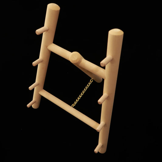 包丁棚 4本掛け 朴製 組み立て式