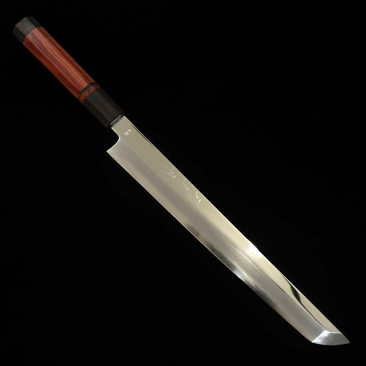 Miura Haï MIURA Obidama Yanagiba pointe ronde VG10 Finition miroir Manche bubinga (270 mm)