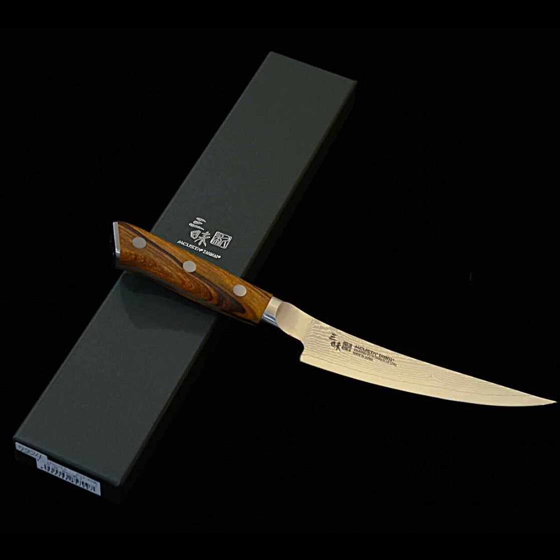 【新定番】三昧MCUSTA ZANMAI クラシック3ダマスカス ボーニング アイアンウッド (165mm)