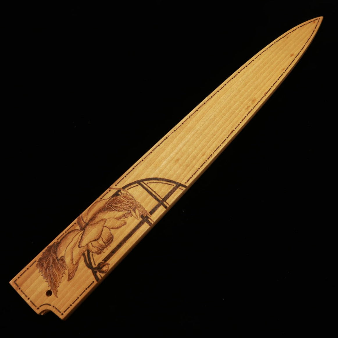 酔心 SUISIN 柳刃 白紙二号 朴鞘 -蓮華升麻- (300mm)
