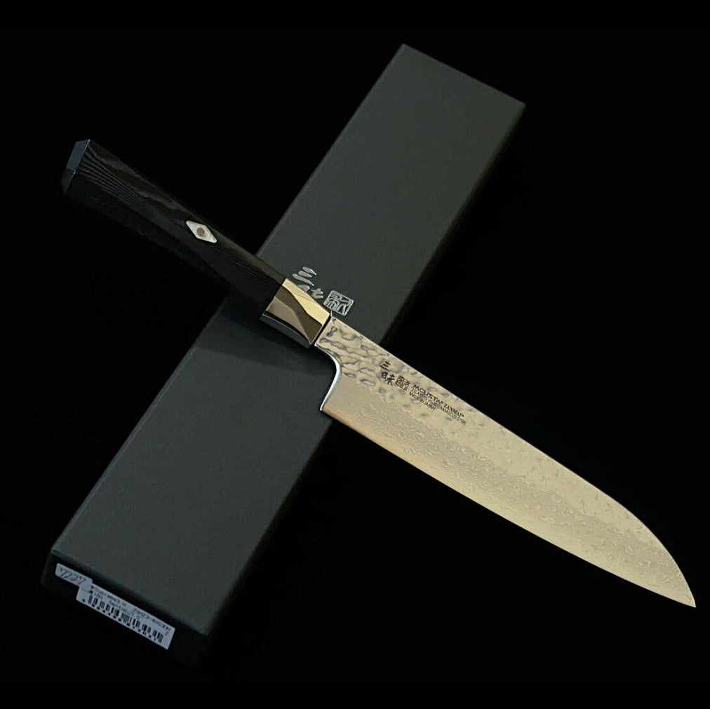 【新定番】三昧MCUSTA ZANMAI シュプリーム3 鎚目 三徳 黒(180mm)