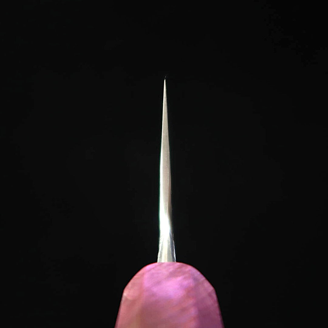 Yoshihide MASUDA Gyuto Papier blanc No.2 Damas Argent Bois stabilisé (240mm)