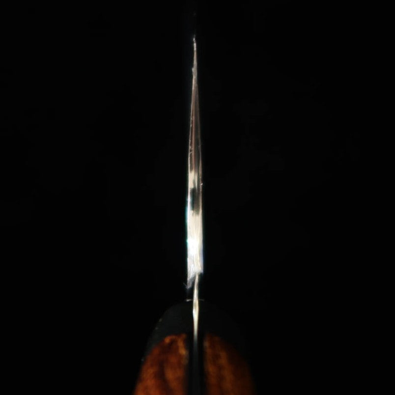 Kiritsuke Gyuto NIGARA SG2 Acabado negro Martillado Mango de ironwood (240mm)
