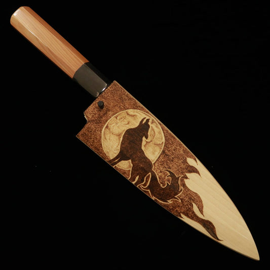 Suishin SUISIN Deba Acier Gin-san No.3 Fourreau en magnolia -Moonlight- (165mm)