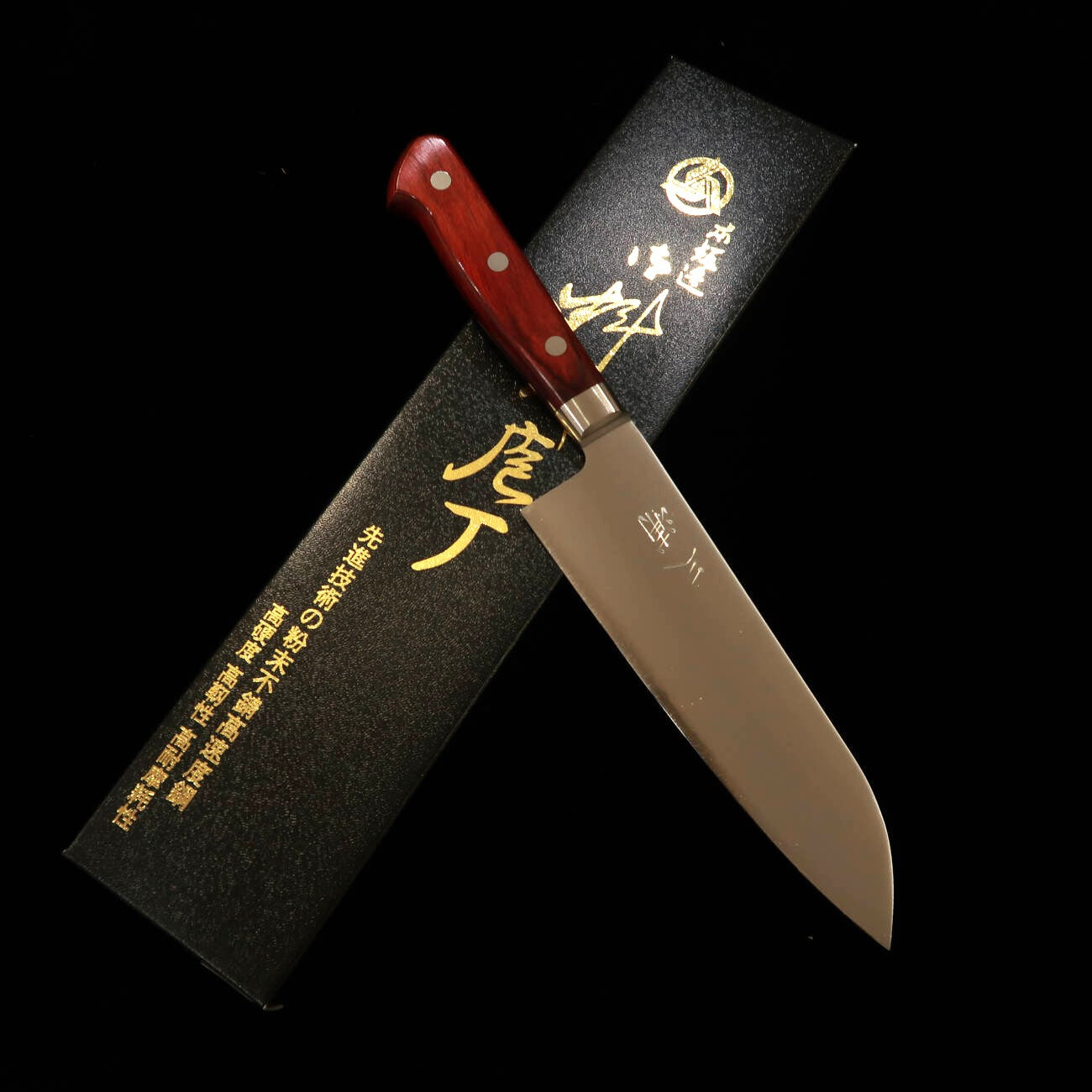 Santoku MIURA Powder High-Speed Steel WR Handle (170mm)