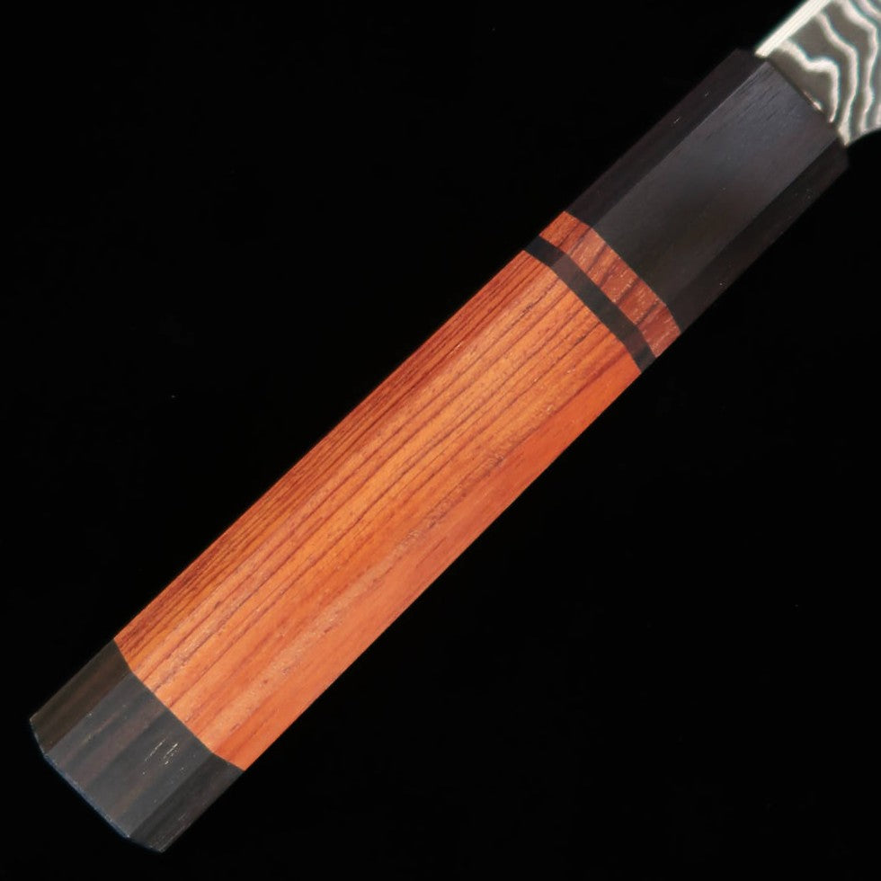 Hatsukokoro Yorokobi SP Kiritsuke Gyuto SLD Finition Noire Blast Manche Bubinga (210 mm)