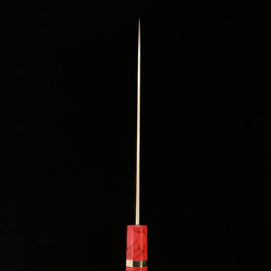 三浦佩MIURA Obidama 牛刀 VG10 ダマスカス カスタムハンドル (240mm)