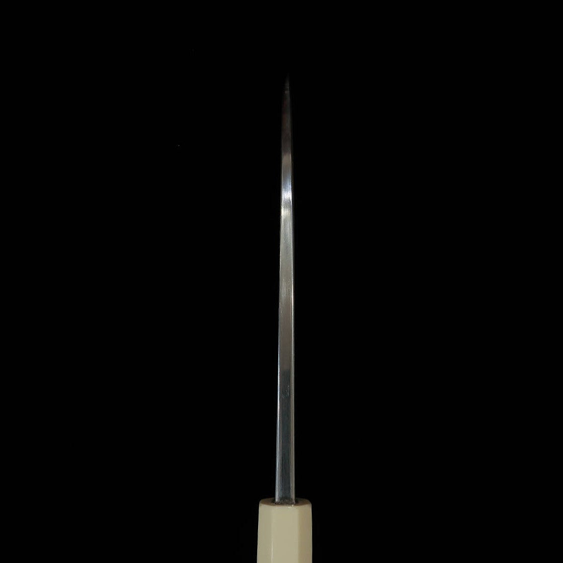 三浦MIURA 出刃 左利き用 銀紙三号 木砥仕上げ コーリアン柄(165mm)