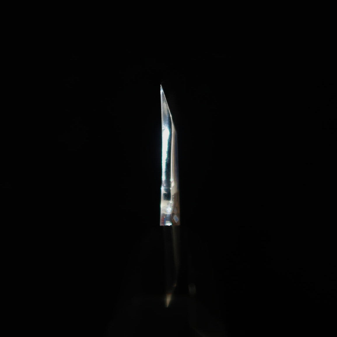 三浦MIURA 出刃 左利き用 銀紙三号 木砥仕上げ 黒檀銀巻柄(150mm)